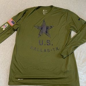 Dallas Cowboys Nike Dry Fit Military Long Sleeve